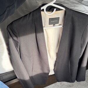 Babaton Charcoal Open-Front Blazer